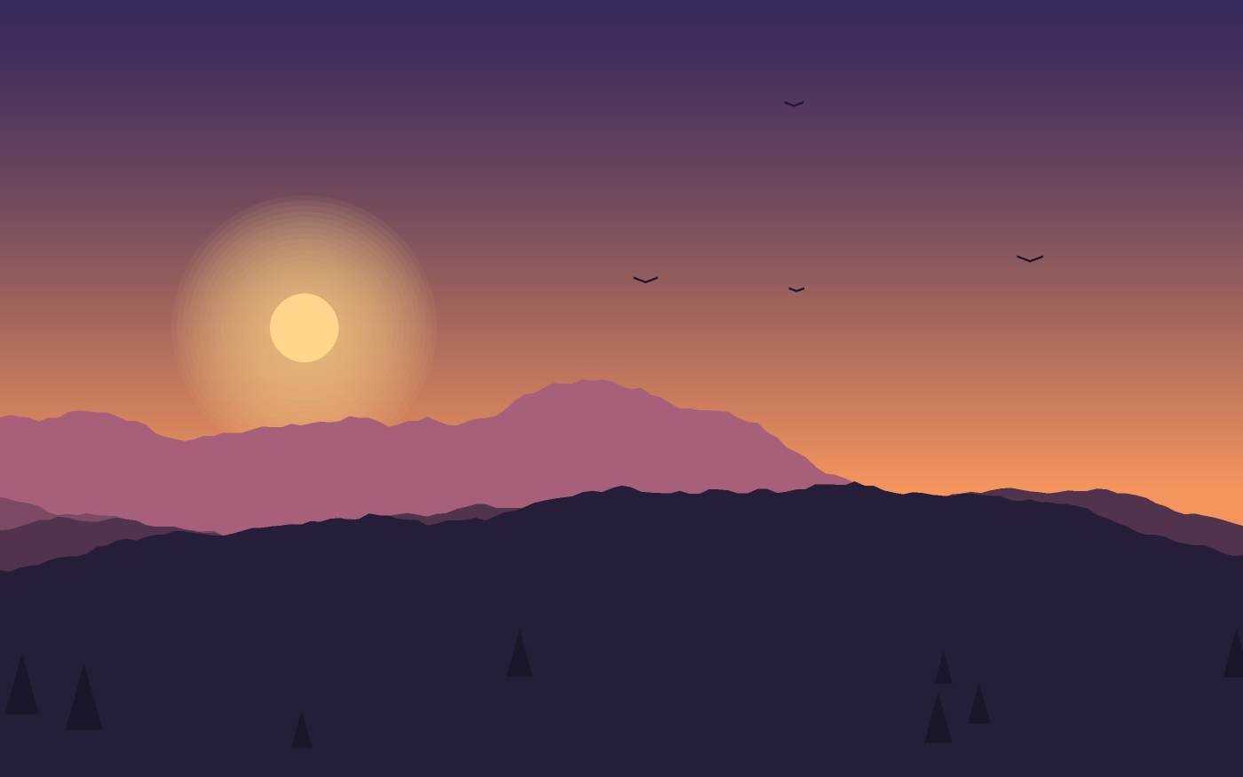 Landschaftsillustration