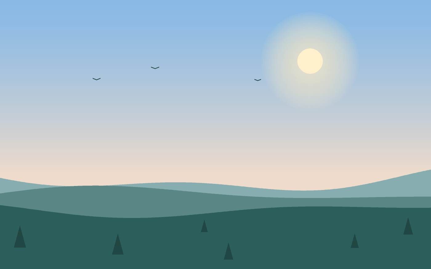 Landschapsillustratie