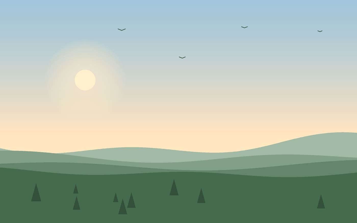 Landschapsillustratie
