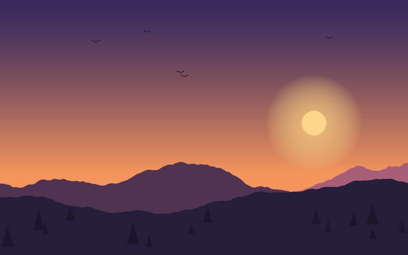 Landschaftsillustration