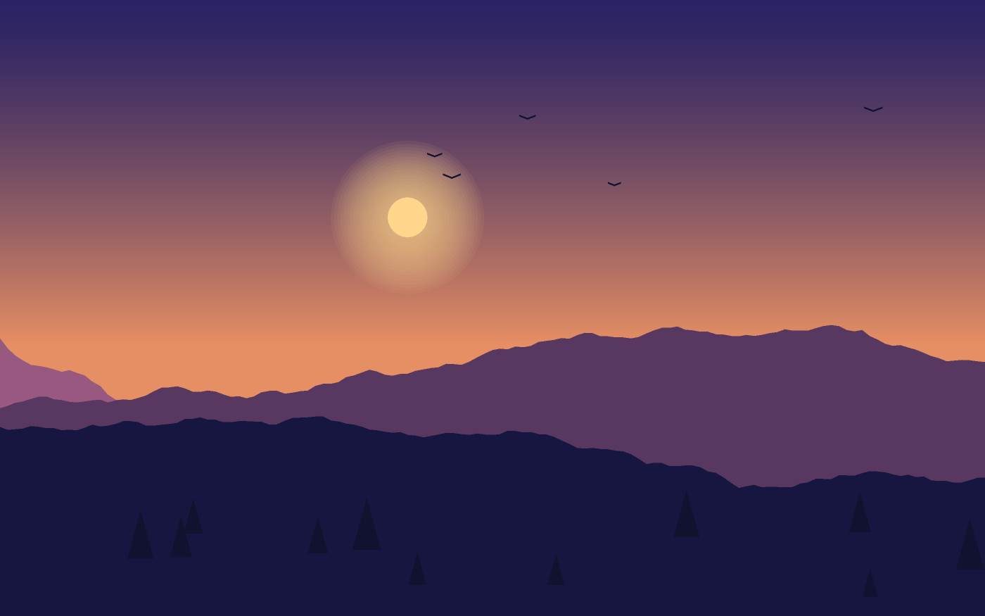 Ilustrace krajiny