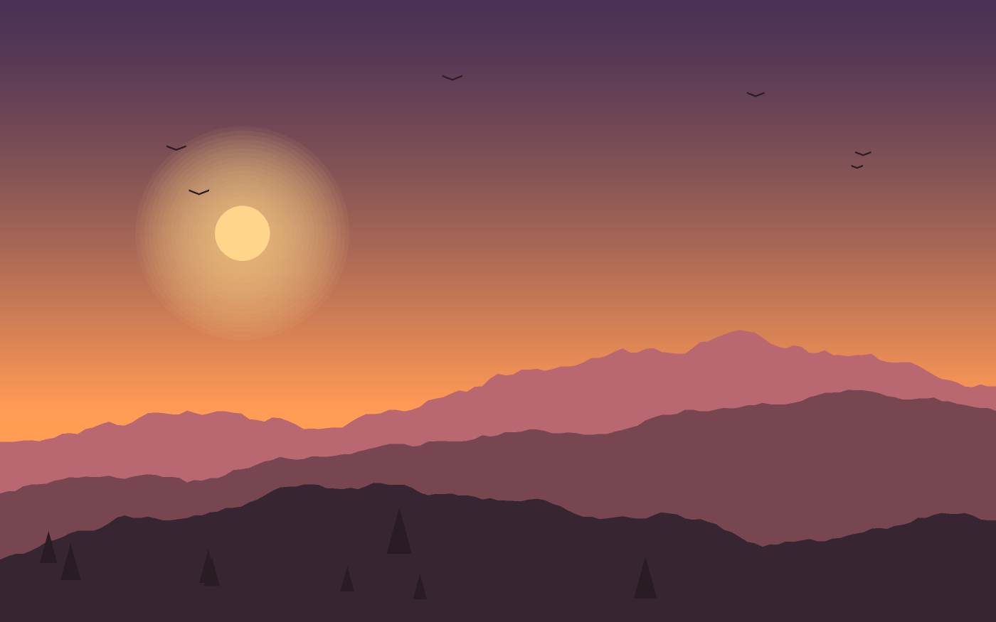 Ilustrace krajiny