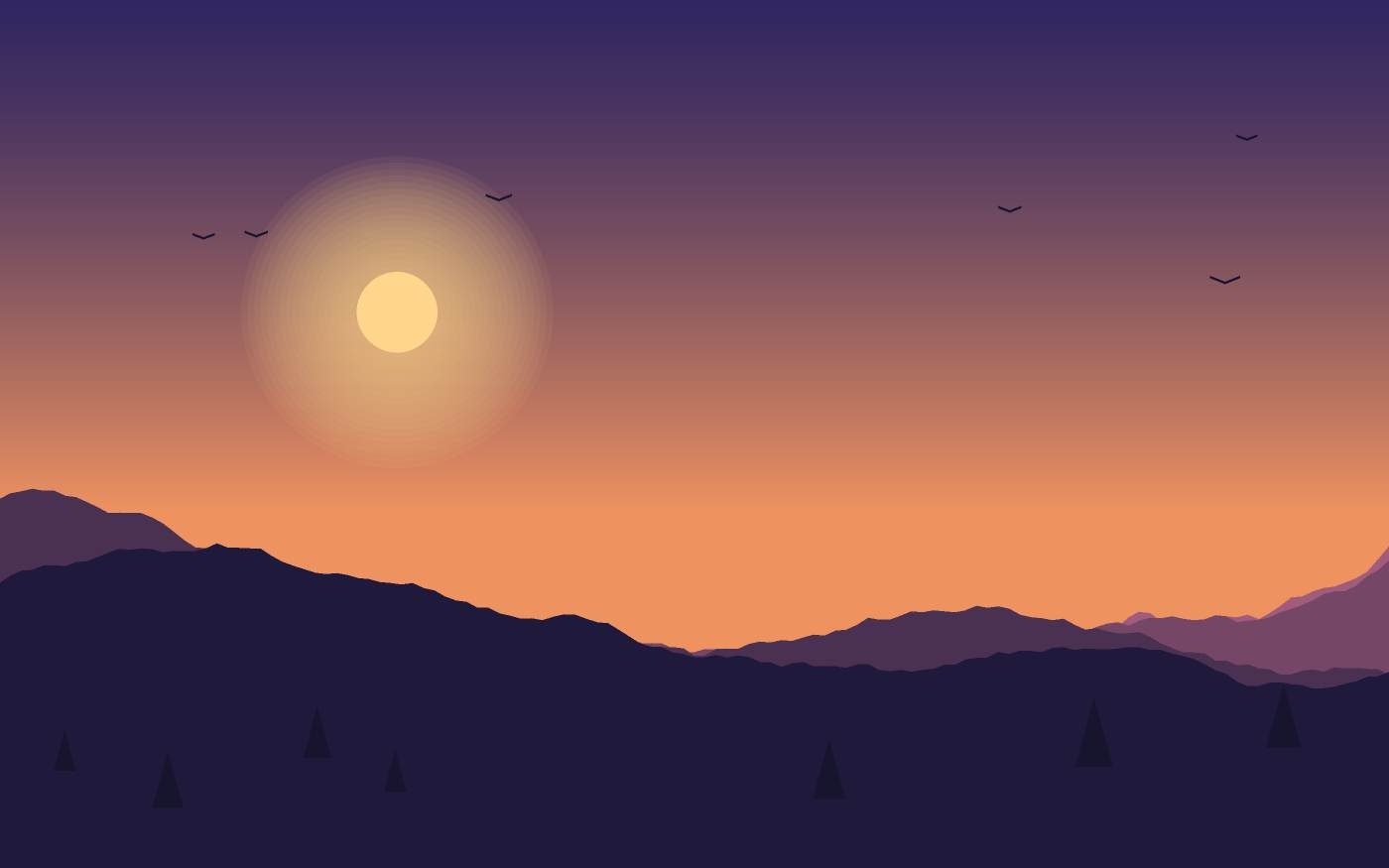 Ilustrace krajiny