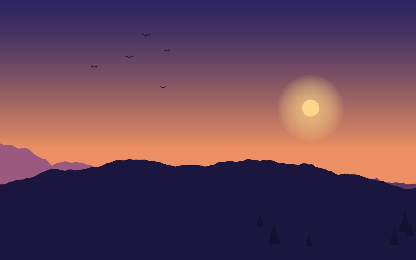Landschaftsillustration