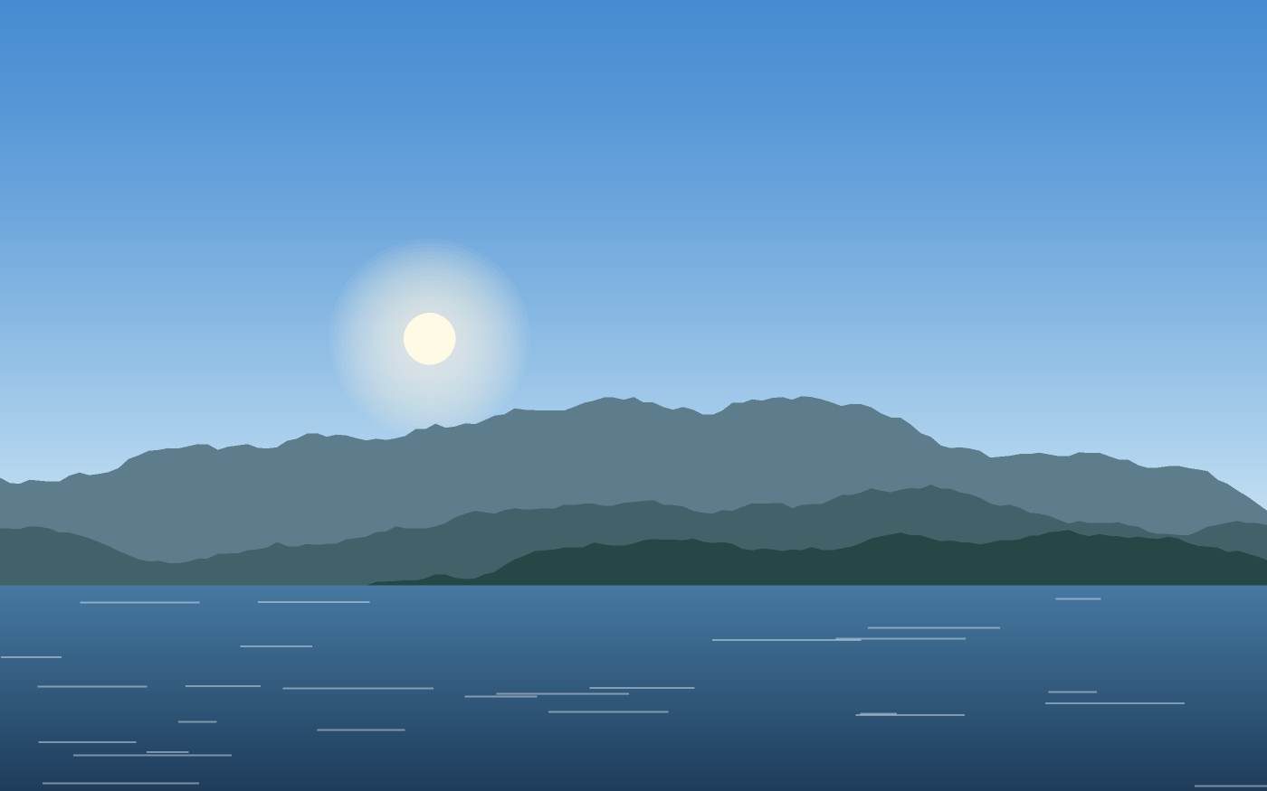 Illustrazione di un paesaggio