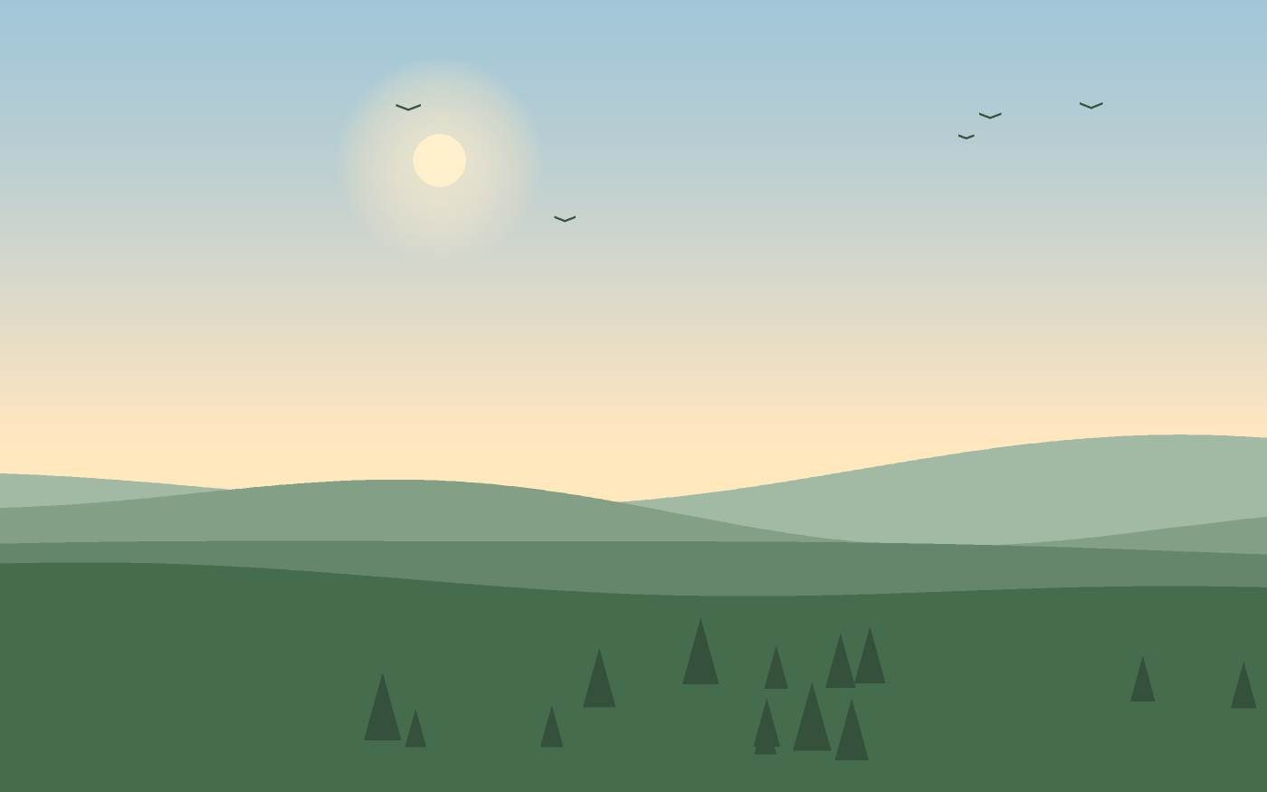 Illustrazione di un paesaggio